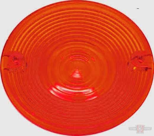 Custom Chrome Red Turn Signal Lens 3"  - 26-132