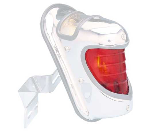 Custom Chrome Red Lens for Beehive Taillight, plastic  - 26-358