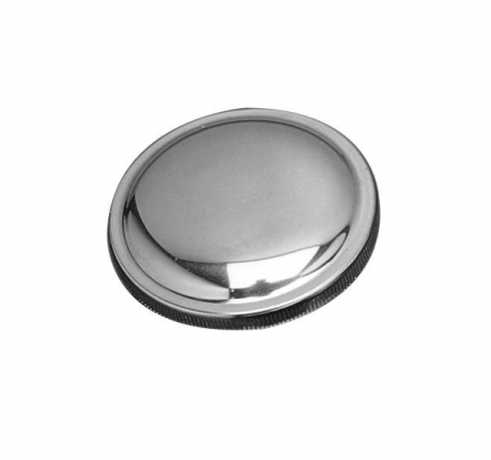 Custom Chrome Gas Cap right Vented smooth polished  - 26-570