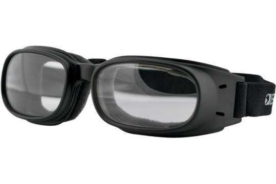Bobster Goggle Brille Piston schwarz/klar 
