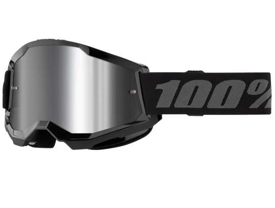 100% 100% Strata 2 Brille schwarz/ silber verspiegelt  - 26013490
