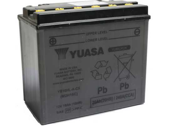 Yuasa Yuasa YB16HL-A-CX Yumicron CX Batterie 20Ah 255CCA  - 28-31391