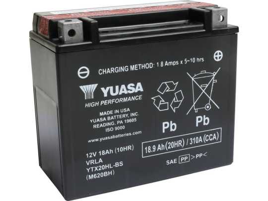 Yuasa AGM Battery YTX20HL-BS 19Ah 310CCA 