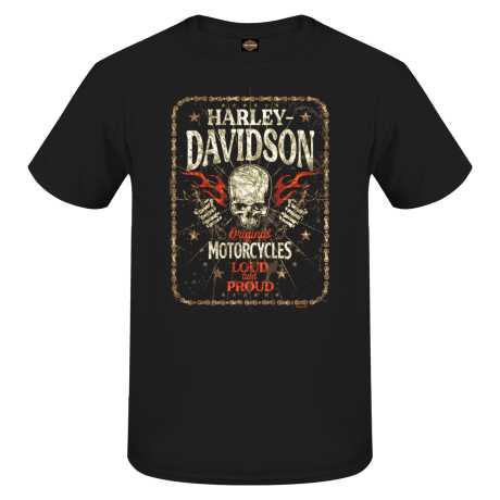 Harley-Davidson T-Shirt Down Face schwarz 