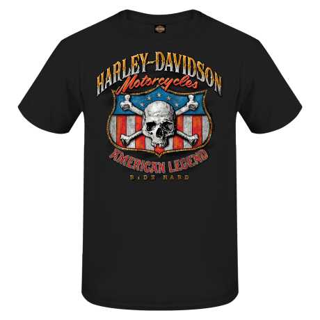 Harley-Davidson T-Shirt American Shield schwarz 
