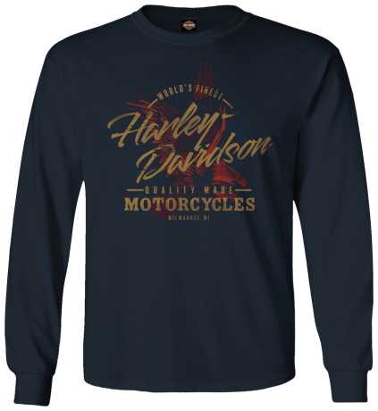 Harley-Davidson men´s Longsleeve Textural navy blue 