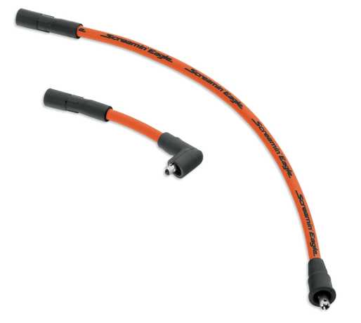Screamin Eagle 10mm Phat Spark Plug Wires orange 