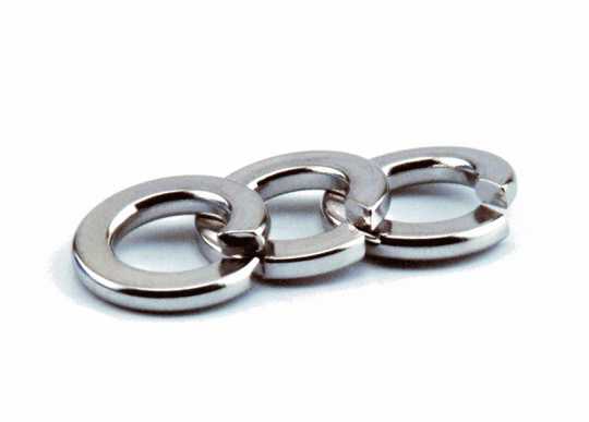 Custom Chrome Lockwashers 3/8"Stainless Steel (50)  - 32-365