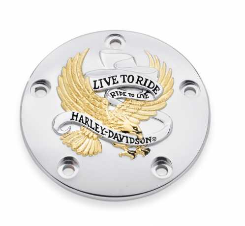Harley-Davidson Timer Cover Live To Ride Gold  - 32689-99A