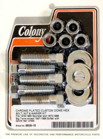 Colony Colony Sprocket/Pulley Bolt, nut and washer kit with special domed hex bolts  - 35-659