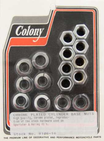 Colony Colony Zylinderfußmuttern chrom  - 36-076