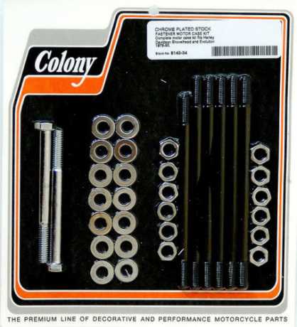 Colony Colony Screw Kit Engine Case, chrome  - 36-091