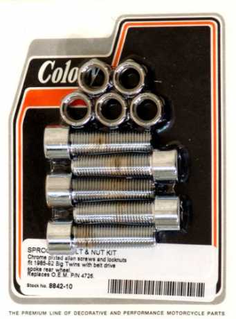 Colony Colony Sprocket Bolt & Nut Kit 7/16-20 x 1 1/2" Allen Bolts  - 36-114