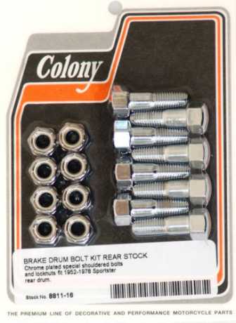Colony Colony Rear brake drum bolt and nut kit  - 36-324