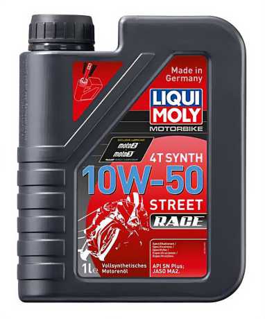 Liqui Moly Liqui Moly Engine Oil 4T Synth 10W-50 Street Race 1 Liter  - 36010418