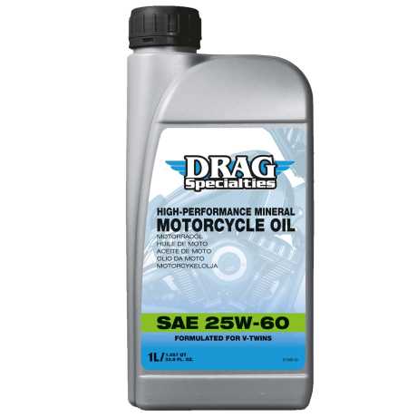 Drag Specialties Drag Specialties Mineral Engine Oil 25W60 1 Liter  - 36010829