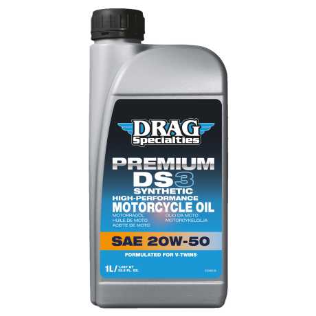 Drag Specialties Drag Specialties Synthetic Engine Oil 20W50 1 Liter  - 36010830