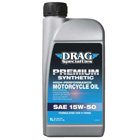 Drag Specialties Drag Specialties Synthetic Engine Oil 15W50 1 Liter  - 36010844