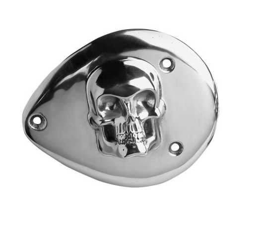 Custom Chrome Air Cleaner Cover Skull, alu polished  - 37-855