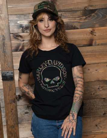 Harley-Davidson Damen T-Shirt Willie G Camo schwarz XXL