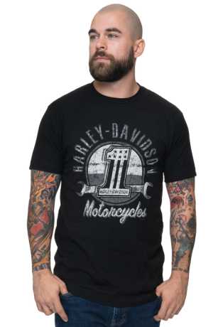 Harley-Davidson T-Shirt Gray Wrench schwarz XL