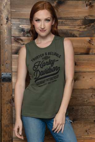 Harley-Davidson women´s Tank Top Strict green 