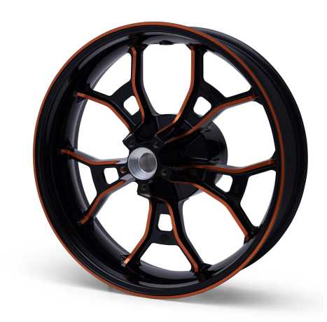 Rear Wheel Performance Forged 5x18" orange contrast cut 