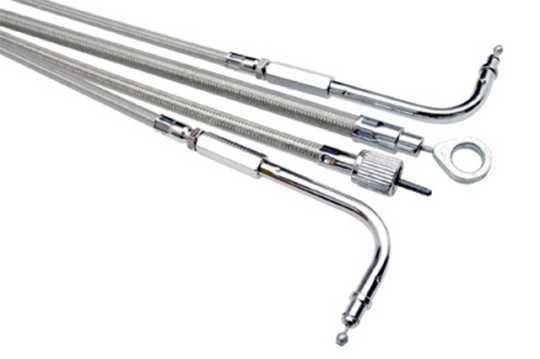 Motion Pro Motion Pro Tachowelle 40" Stainless Steel, Clear Coated  - 41-610
