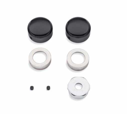 Rear Axle Nut Covers smooth black 
