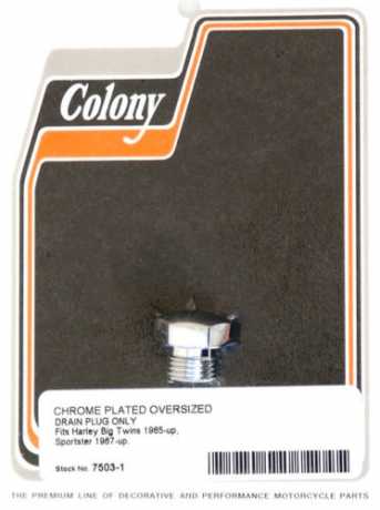 Colony Oversize Drain Plug 9/16"-18 chrom 