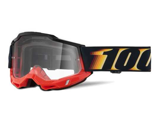 100% 100% Accuri 2 Brille rot/schwarz/klar  - 26013458