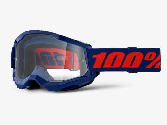 100% 100% Strata 2 Goggle navy blue/clear  - 26013486