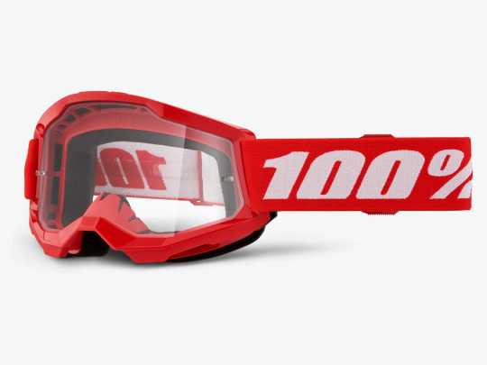 100% 100% Strata 2 Junior Goggle red/clear  - 26013507