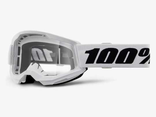 100% 100% Strata 2 Junior Goggle white/clear  - 26013508