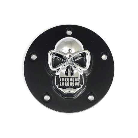 Motorcycle Storehouse MCS Skull Point Cover 5 Hole Black  - 500566