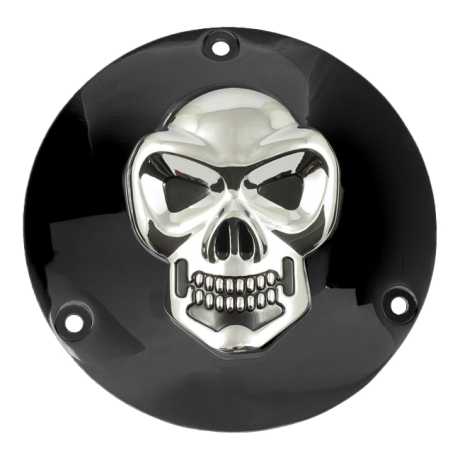 Motorcycle Storehouse MCS Skull Derby Cover 3-Hole black  - 500573