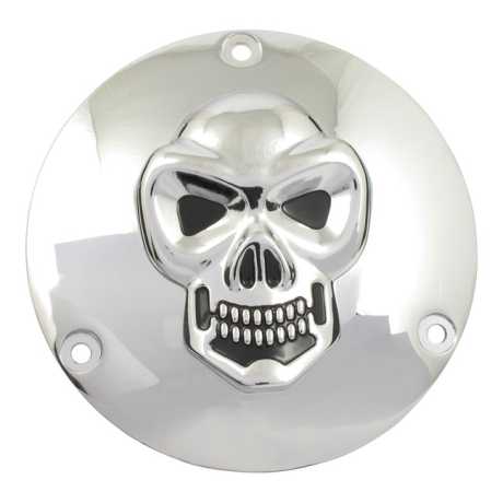 Motorcycle Storehouse MCS Skull Derby Cover 3-Hole chrome  - 500578