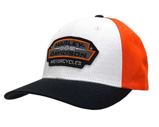 H-D Motorclothes Harley-Davidson Dealer Cap Bulkhead schwarz/orange/weiß  - 50290149