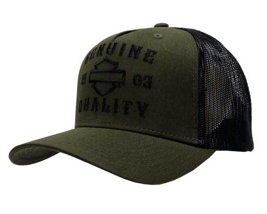 H-D Motorclothes Harley-Davidson Dealer Trucker Cap Sharpness oliv grün  - 50290153