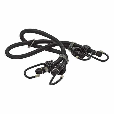 Motorcycle Storehouse Bungee Cords 11 mm x 22" with 4 Hooks black  - 505056