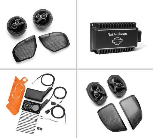 Harley-Davidson H-D Audio by Rockford Fosgate Stage II 4-Speaker Kit Package  - 50700121