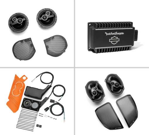 Harley-Davidson H-D Audio by Rockford Fosgate Stage II+ 4-Speaker Kit  - 50700122