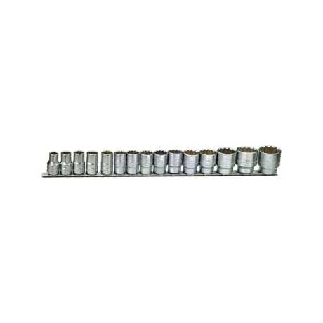 Teng Tools Teng Tools Socket Wrench Set with Clip Rail  - 514073