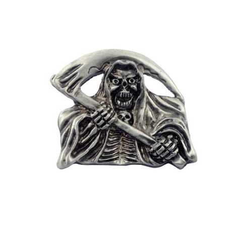 Motorcycle Storehouse MCS Adhesive Emblem Skull Reaper Front  - 515309