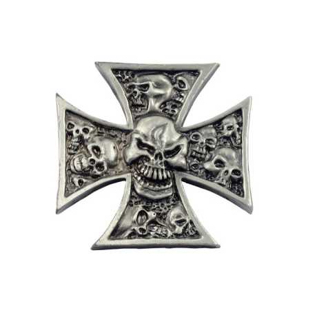 Motorcycle Storehouse MCS Klebe-Emblem Maltese Cross & Skull Group  - 515311