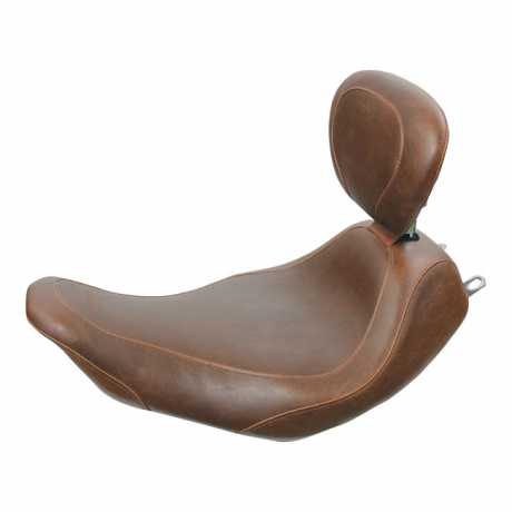 Mustang Wide Tripper Solo Seat with backrest 14" brown 