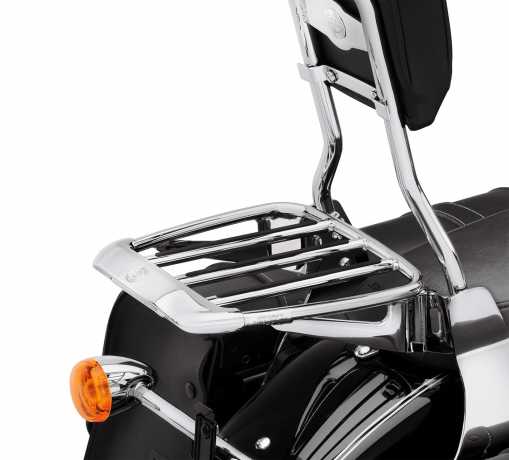 Harley-Davidson Air Foil Premium Luggage Rack with Rubber Grip Strips chrome  - 54290-11