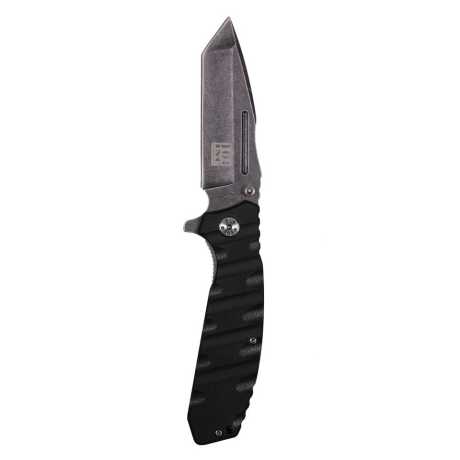 Motorcycle Storehouse 101 Stealth Knife Black with Carved Handle  - 545645