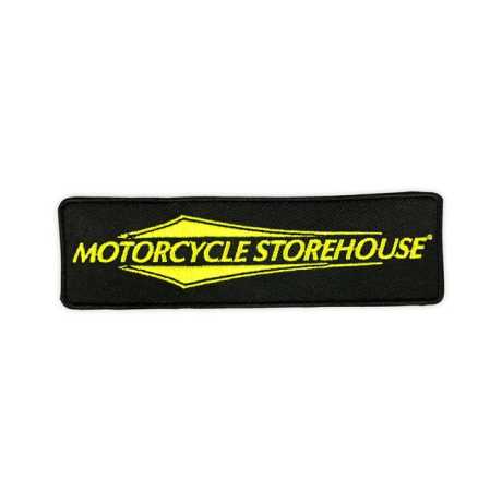 Motorcycle Storehouse Motorcycle Storehouse Logo Aufnäher 12x4cm schwarz/gelb  - 559601