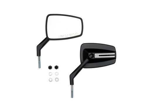 Switchback Mirrors black & clear anodized 